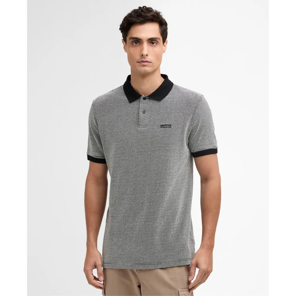 Barbour International Men's Short Sleeve Polo Shirt detail 2