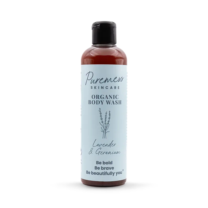 Puremess Skincare Organic Body Wash 250ml - Lavender & Geranium