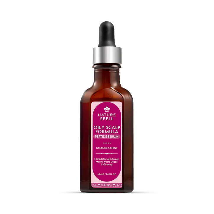 Nature Spell Balance & Shine Peptide Serum for Oily Scalp with Ginseng + Witch Hazel 50ml