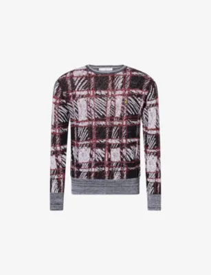 VIVIENNE WESTWOOD Scribble Check Wool-Blend Jumper