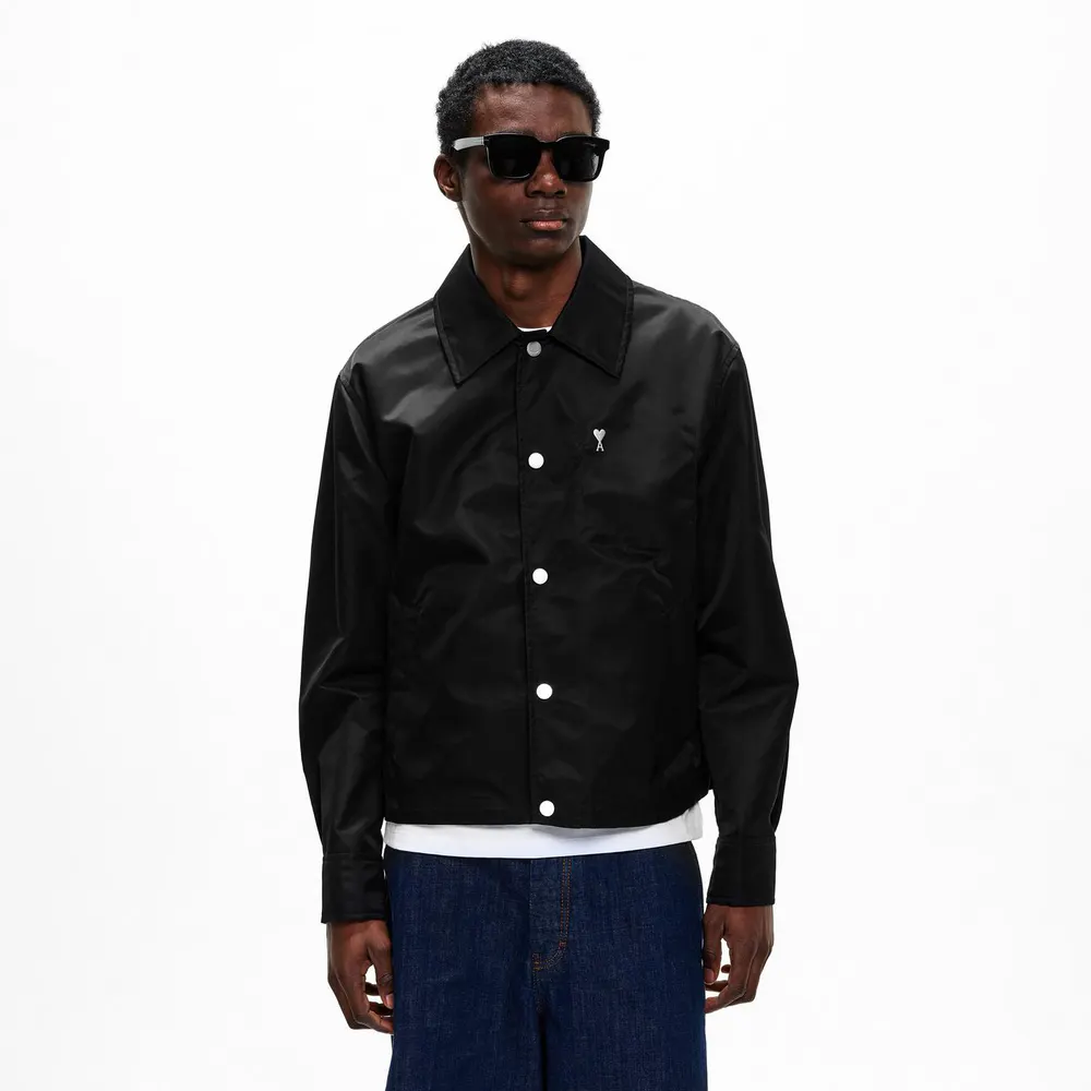 Ami Paris Mens de Coeur Coach Jacket detail 3