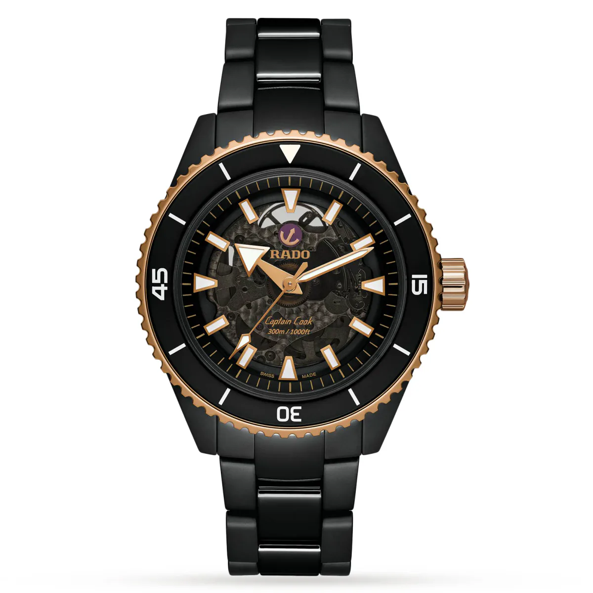 Rado Captain Cook High-Tech Ceramic 43mm Mens Watch