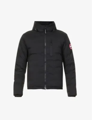 CANADA GOOSE Lodge logo-patch shell-down hooded puffer jacket