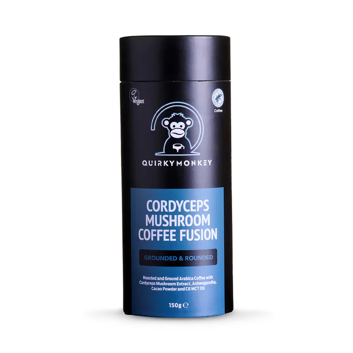 Quirky Monkey Cordyceps Mushroom Coffee Fusion (Grounded & Rounded) 150g