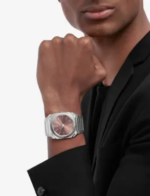 BVLGARI Octo Finissimo stainless-steel automatic watch in SILVER, additional product view 2