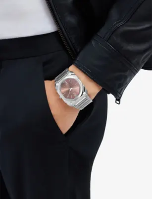 BVLGARI Octo Finissimo stainless-steel automatic watch in SILVER, additional product view 3