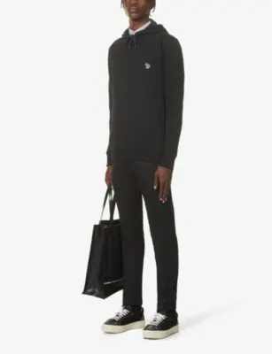 PS BY PAUL SMITH Zebra-embroidered cotton hoody detail 2