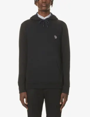 PS BY PAUL SMITH Zebra-embroidered cotton hoody detail 3