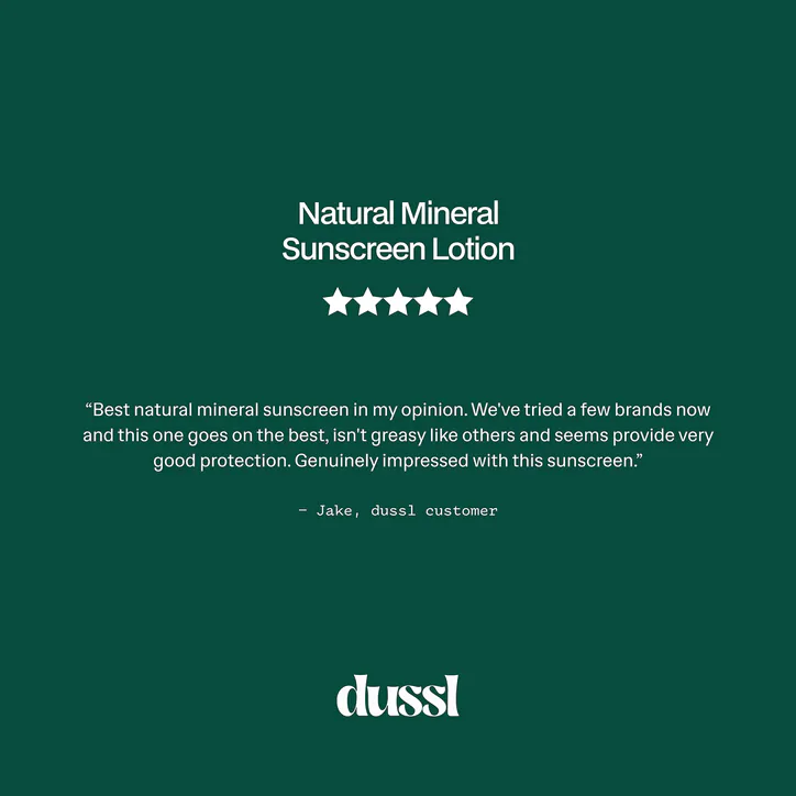 dussl Natural Mineral Sunscreen Lotion SPF 50 150ml, additional product view 3