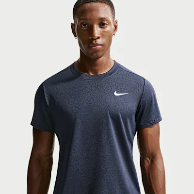 Nike NikeCourt Victory Men's Dri-FIT Tennis Top - Obsidian/White
