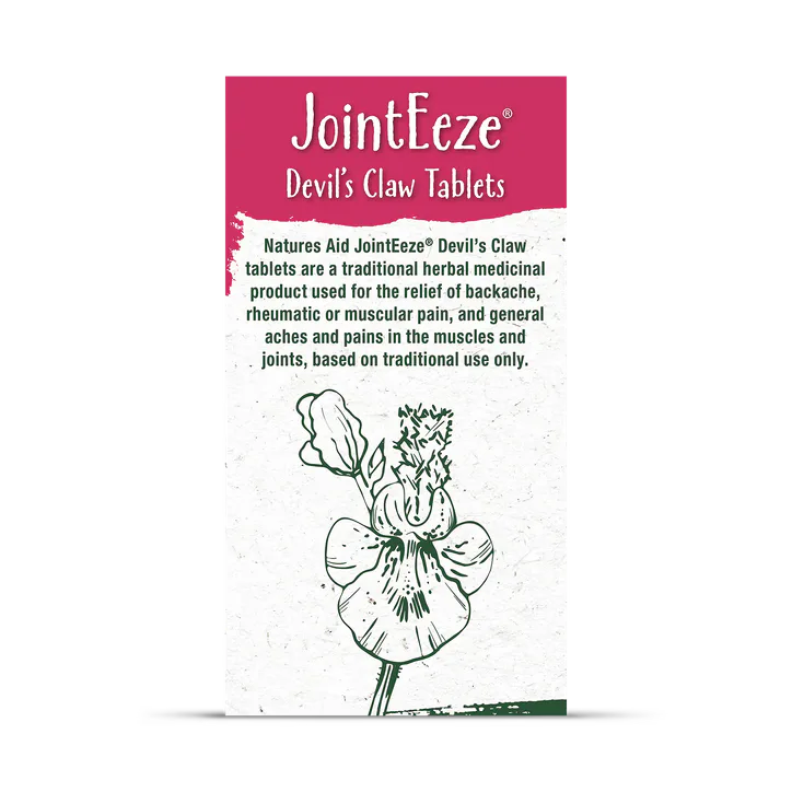 Natures Aid JointEeze 300mg Devils Claw tablets 300 mg 90 Tablets detail 2