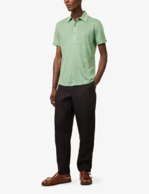ORLEBAR BROWN Alex Tapered-Leg Linen Trousers detail 2