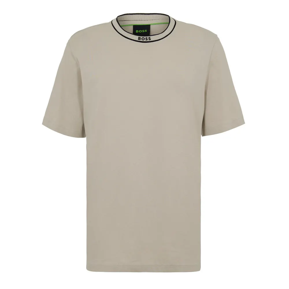 Boss Tee 5 10276616 01 T-Shirt Mens in Light Beige 272 – Clothing