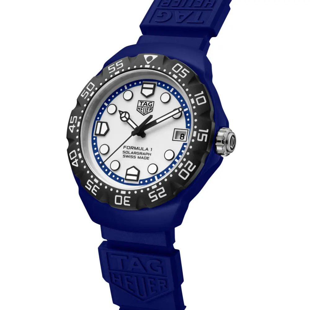 TAG Heuer Formula 1 Solargraph Limited Edition 38mm Mens Watch Blue detail 2