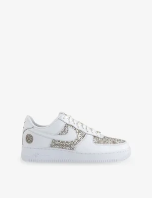 For Him Air Force 1 Leather Trainers - 8.5 in WHITE LIGHT OREWOOD BROW – Mens | Trainers | Lace up trainers