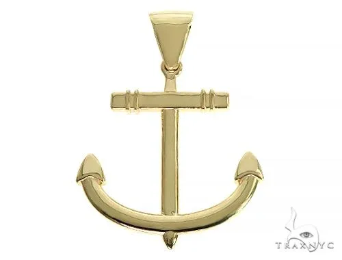 RINA - For Him CUSTOM 14K Gold Anchor Pendant 66256 in Rose Gold – Pendant