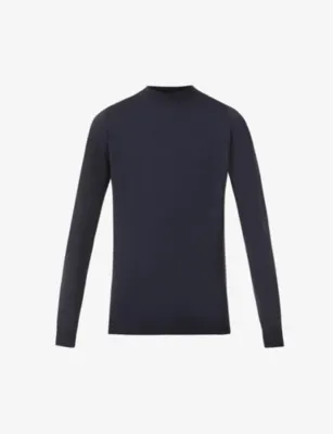 JOHN SMEDLEY Harcourt high-neck wool jumper detail 2