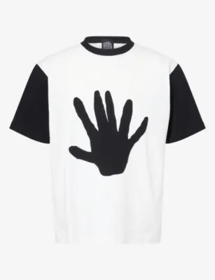 HERESY Hand-Embroidered Cotton T-Shirt