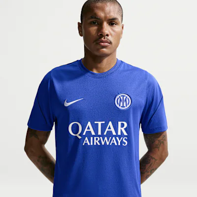 Nike Inter Milan Strike Men's Nike Football Dri-FIT Short-Sleeve Top - Lyon Blue/Blue Void/Blue Void/White