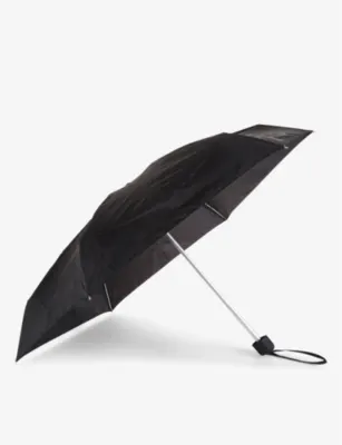 FULTON Tiny No.1 Luxury Leopard umbrella in BLACK – Mens | Umbrellas