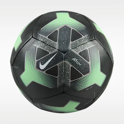 Nike Pitch Football - Black/Illusion Green/Off-Noir/White in Black/Illusion Green/Off-Noir/White – Nike men's and unisex