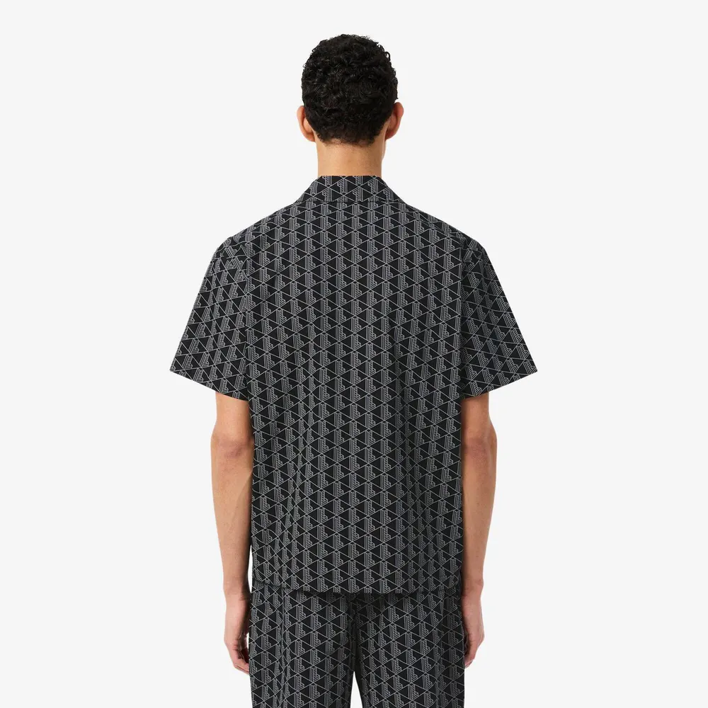 Lacoste Men's Nightshirt in Black 6ZW, additional product view 3