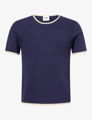 NOBL Jacian Contrast-Trim Knit T-shirt