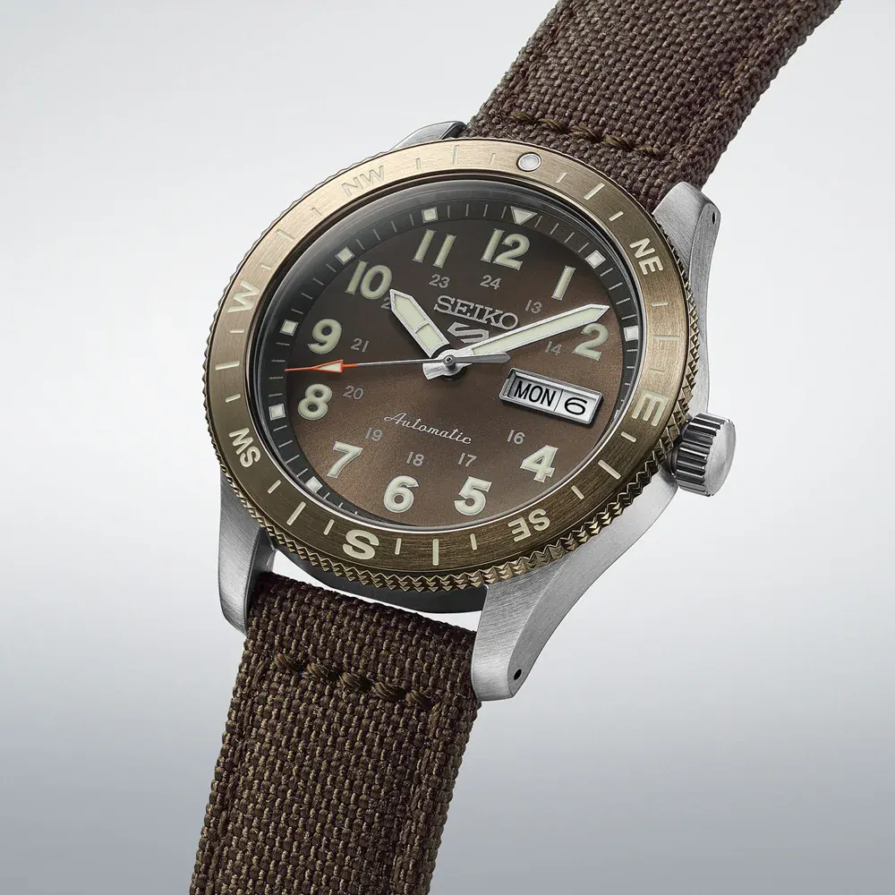Seiko 5 Sports 5 Sports Field 41mm Mens Watch Coyote Brown in Grey, additional product view 3