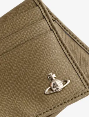 VIVIENNE WESTWOOD Orb-Plaque Faux-Leather Card Holder detail 2