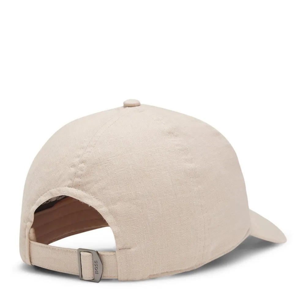Boss BOSS Linen Baseball Cap with Iconic Logo Detail detail 2