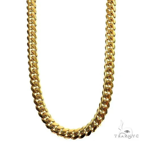 JALGAS - ROYAL CHAIN GROUP 14k Yellow Gold Solid Miami Cuban Link 5mm 20 Inches 69977 in Rose – Chain