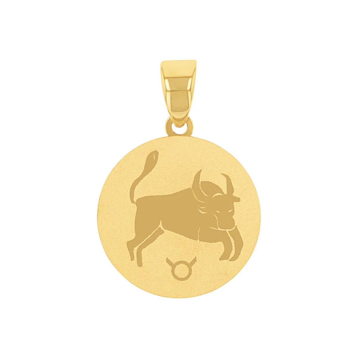 AMOR 9ct Yellow Gold Taurus Zodiac Pendant