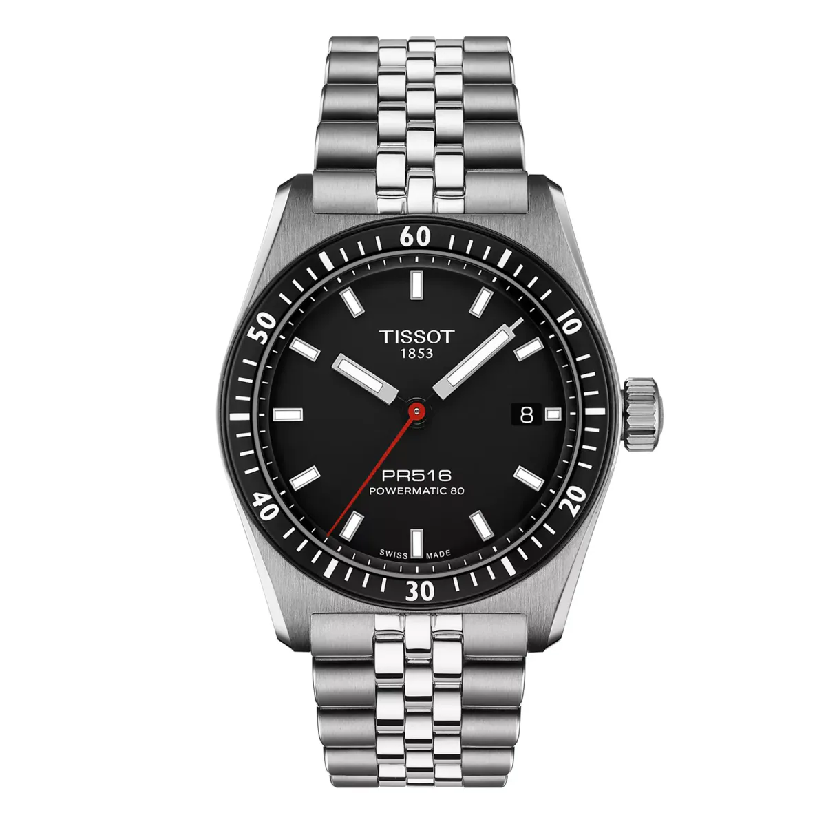 Tissot PRS516 Powermatic 80 38mm Mens Watch Black