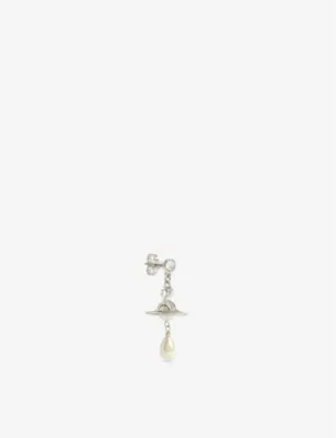 VIVIENNE WESTWOOD Orb-shaped brass single earring detail 2