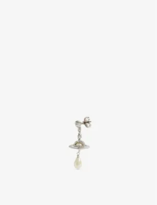 VIVIENNE WESTWOOD Orb-shaped brass single earring detail 3