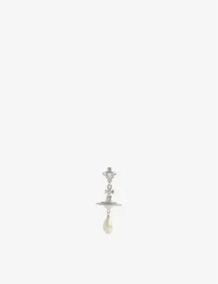 VIVIENNE WESTWOOD Orb-shaped brass single earring