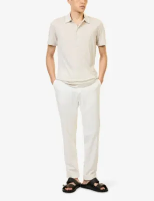 ORLEBAR BROWN Tailored-Fit Merino-Wool Jersey Polo Shirt detail 2