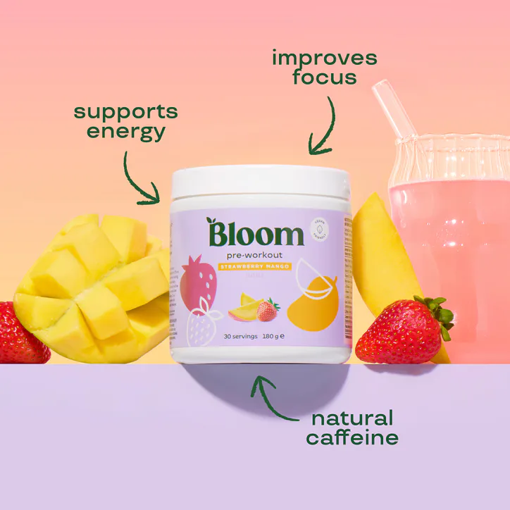 Bloom Pre-Workout Strawberry Mango 186g detail 3