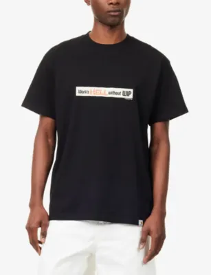 CARHARTT WIP Bumper Sticker Short-Sleeve Cotton T-Shirt detail 3