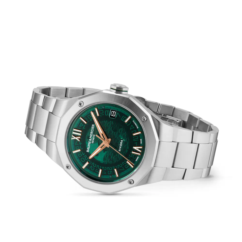 Baume & Mercier Riviera Automatic 39mm Mens Watch Green in Green, additional product view 3