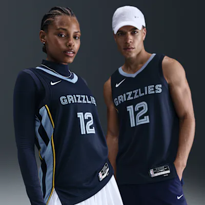 Nike Memphis Grizzlies Ja Morant Icon Edition 2022/23 Men's Dri-FIT NBA Swingman Jersey - College Navy