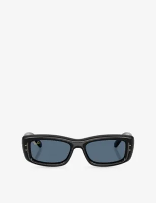 RAY-BAN RB4944 Rectangle-Frame Acetate Sunglasses