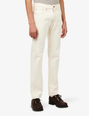 REPLAY Deryck Straight-Leg Denim Jeans - 32/32 in ECRU, additional product view 3