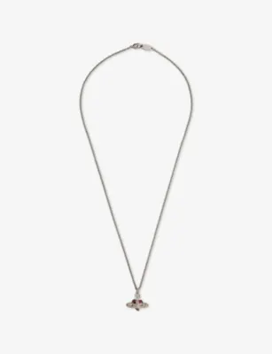 VIVIENNE WESTWOOD Diamante Heart Brass Pendant Necklace