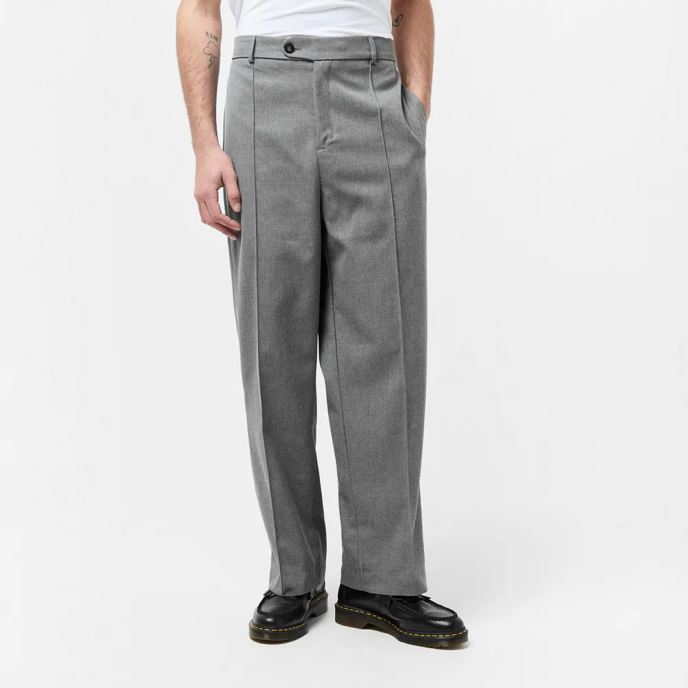 about:blank Men's Everyday Wide Leg Pleated Trousers detail 3