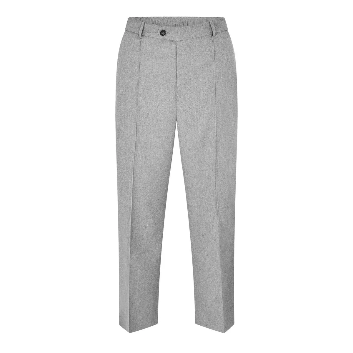 about:blank Men's Everyday Wide Leg Pleated Trousers