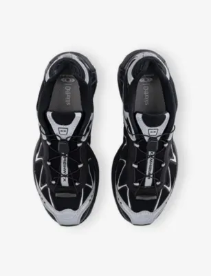 SALOMON XT Whisper Woven Trainers - 9 in BLACK CASTLEROCK SILVER, additional product view 2