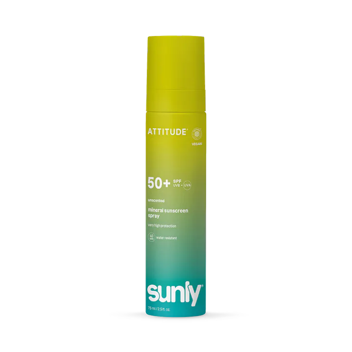 Attitude Mineral Sunscreen Spray Face & Body SPF 50 Unscented