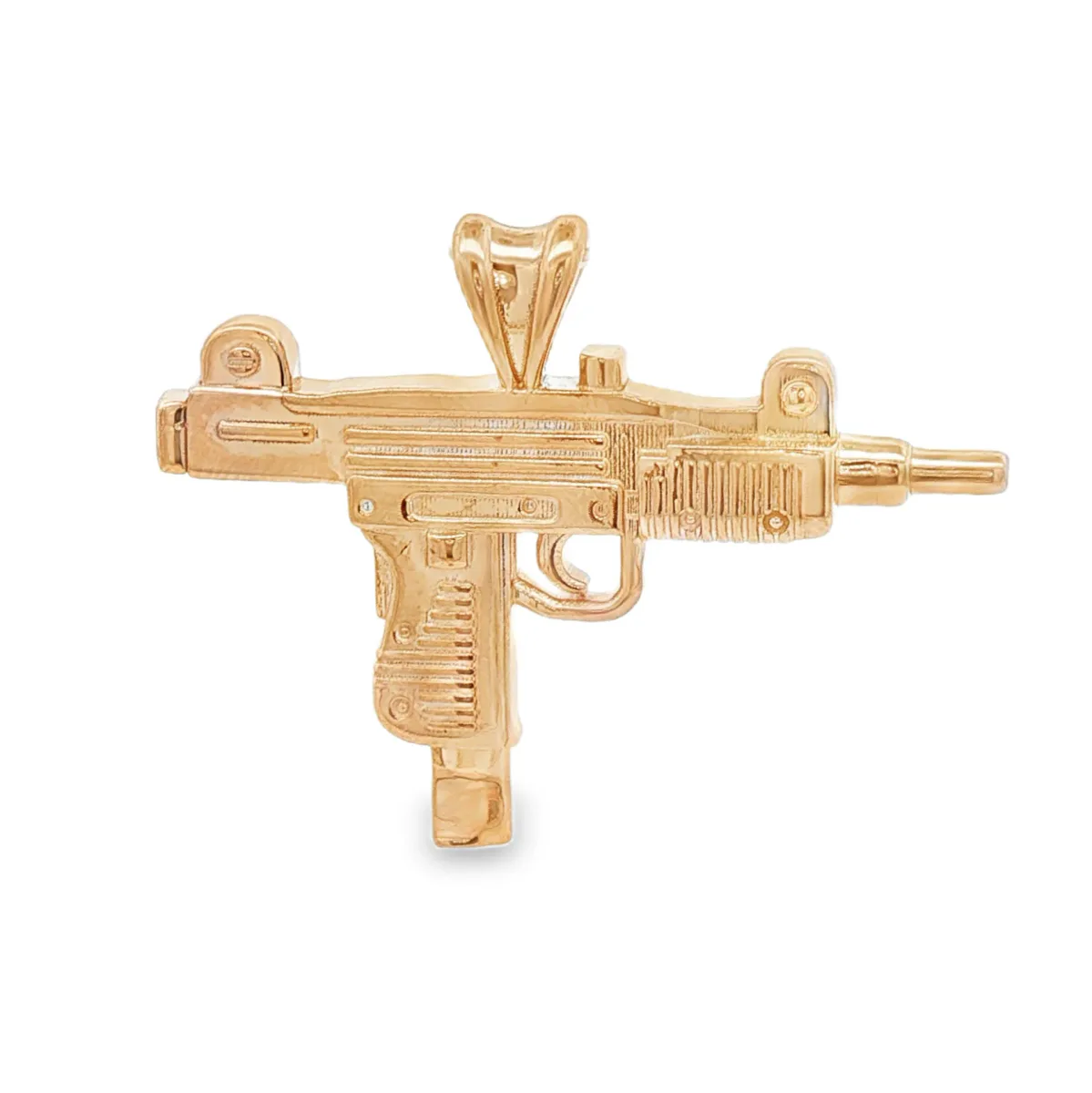 RINA - For Him FACTORY 14K Gold Small Uzi Pendant 71181 in Rose Gold – Pendant