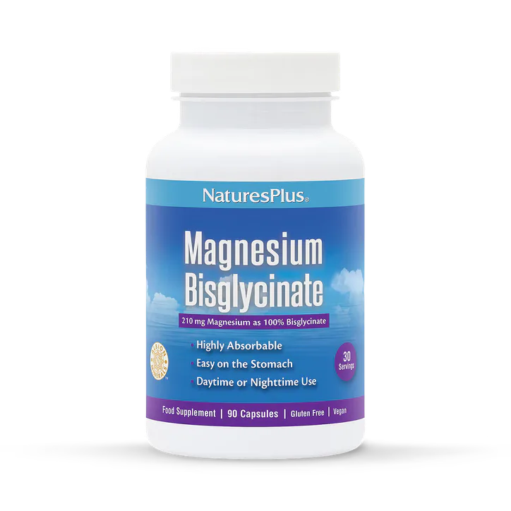 NaturesPlus Magnesium Bisglycinate Capsules 90 Capsules